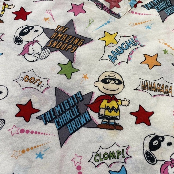 Peanuts Medical scrub top sz xs - Picture 6 of 9